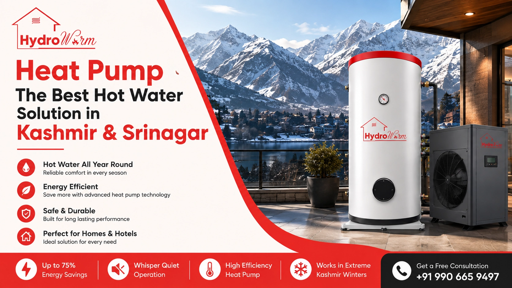 Heat Pump the best Hot Water Solution in kashmir